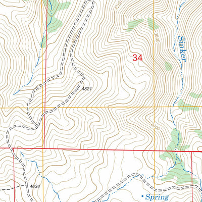 US Forest Service - Topo Lost Basin, OR FSTopo Legacy digital map