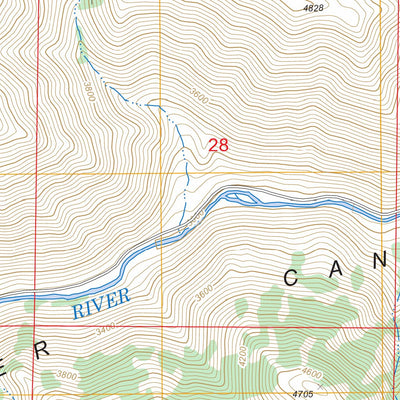 US Forest Service - Topo Lost Basin, OR FSTopo Legacy digital map