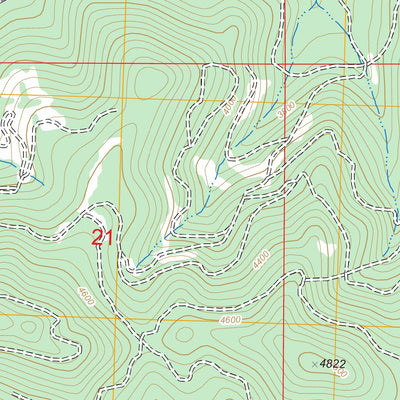US Forest Service - Topo Lost Creek Divide, MT FSTopo Legacy digital map