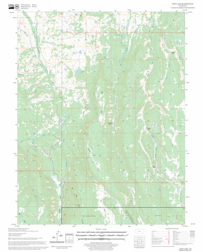 US Forest Service - Topo Lost Lake, CO FSTopo Legacy digital map