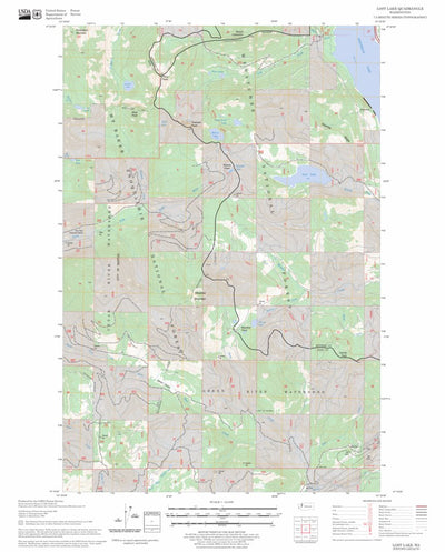 US Forest Service - Topo Lost Lake, WA FSTopo Legacy digital map