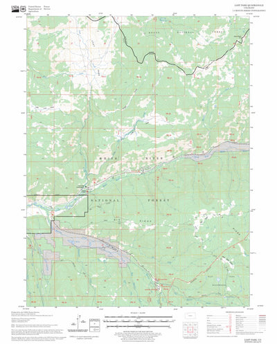 US Forest Service - Topo Lost Park, CO FSTopo Legacy digital map