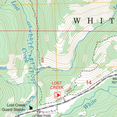 US Forest Service - Topo Lost Park, CO FSTopo Legacy digital map