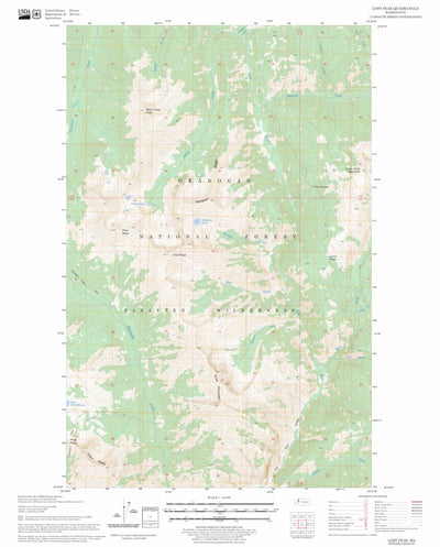 US Forest Service - Topo Lost Peak, WA FSTopo Legacy digital map
