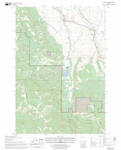US Forest Service - Topo Lostine, OR FSTopo Legacy digital map