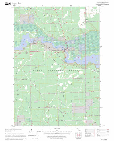 US Forest Service - Topo Loud Dam, MI FSTopo Legacy digital map