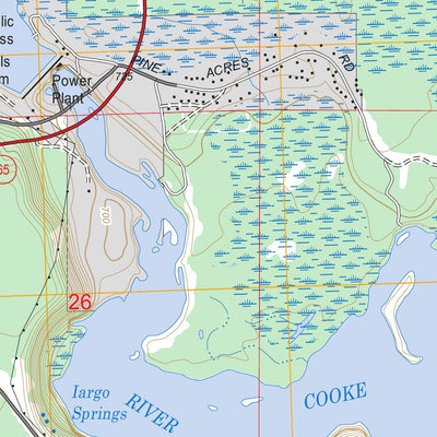 US Forest Service - Topo Loud Dam, MI FSTopo Legacy digital map