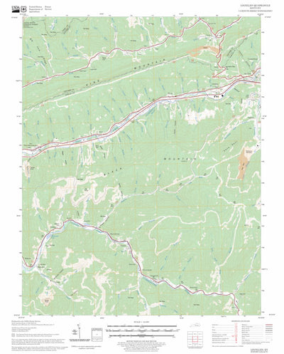 US Forest Service - Topo Louellen, KY FSTopo Legacy digital map