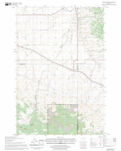 US Forest Service - Topo Louisville, MT FSTopo Legacy digital map