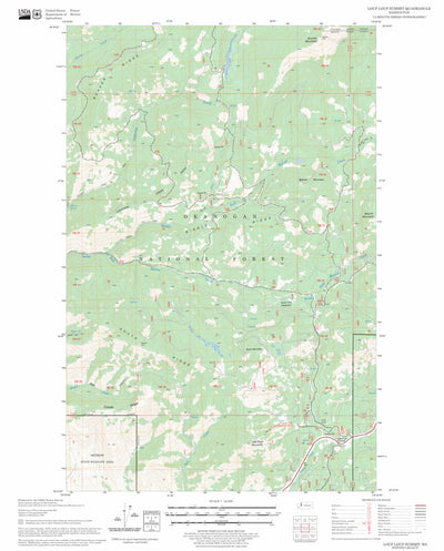 US Forest Service - Topo Loup Loup Summit, WA FSTopo Legacy digital map