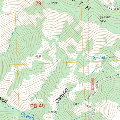 US Forest Service - Topo Loup Loup Summit, WA FSTopo Legacy digital map