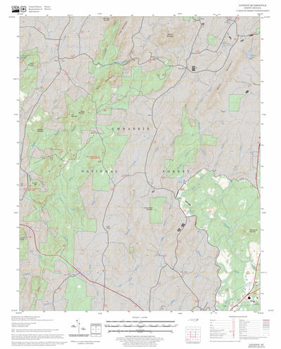 US Forest Service - Topo Lovejoy, NC FSTopo Legacy digital map