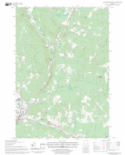 US Forest Service - Topo Lovering Mountain, ME FSTopo Legacy digital map