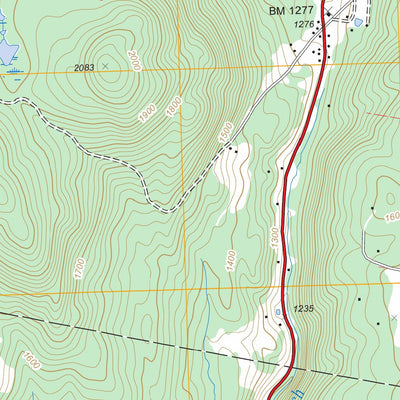 US Forest Service - Topo Lovering Mountain, ME FSTopo Legacy digital map