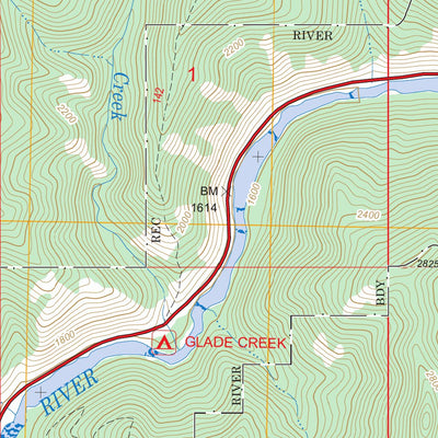 US Forest Service - Topo Lowell, ID FSTopo Legacy digital map