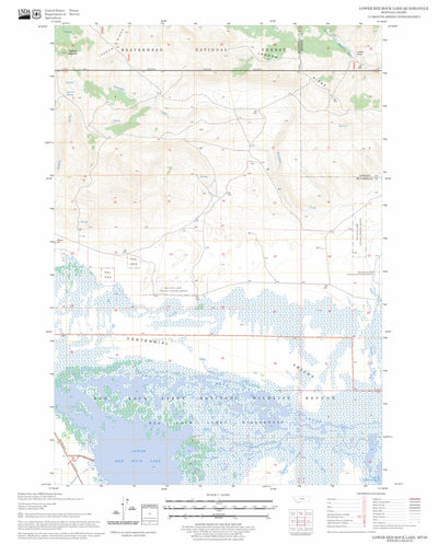 US Forest Service - Topo Lower Red Rock Lake, MT - ID FSTopo Legacy digital map