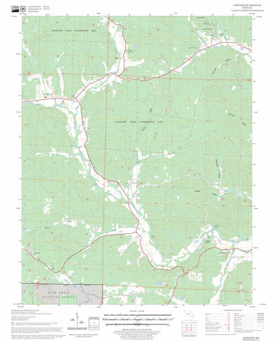 US Forest Service - Topo Lowndes, MO FSTopo Legacy digital map