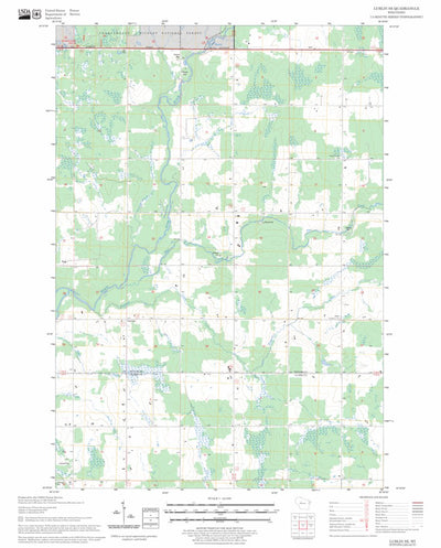 US Forest Service - Topo Lublin SE, WI FSTopo Legacy digital map