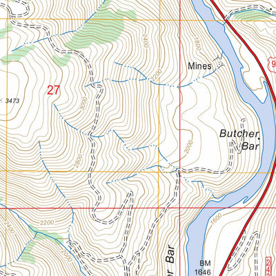 US Forest Service - Topo Lucile, ID FSTopo Legacy digital map
