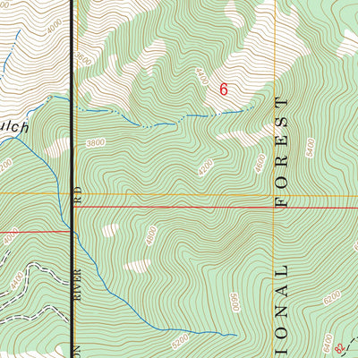 US Forest Service - Topo Lucile, ID FSTopo Legacy digital map
