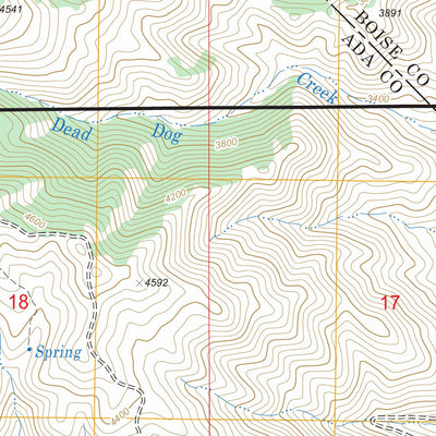 US Forest Service - Topo Lucky Peak, ID FSTopo Legacy digital map