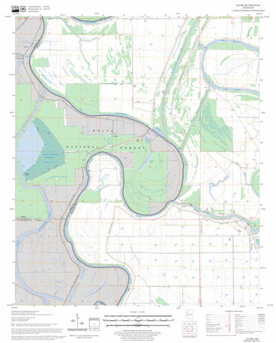 US Forest Service - Topo Lucre, MS FSTopo Legacy digital map