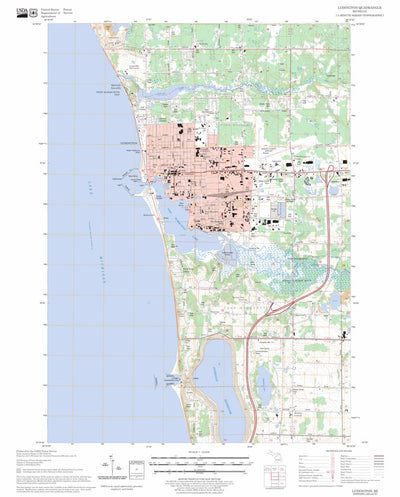 US Forest Service - Topo Ludington, MI FSTopo Legacy digital map