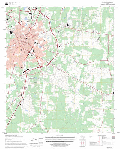 US Forest Service - Topo Lufkin, TX FSTopo Legacy digital map