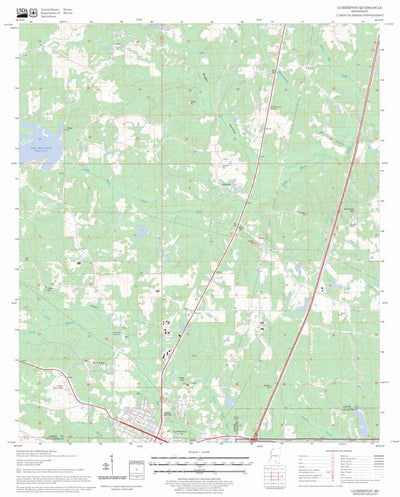 US Forest Service - Topo Lumberton, MS FSTopo Legacy digital map