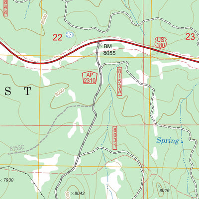 US Forest Service - Topo Luna Lake, AZ - NM FSTopo Legacy digital map