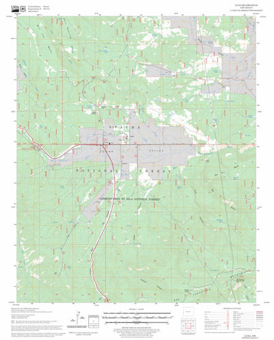 US Forest Service - Topo Luna, NM FSTopo Legacy digital map