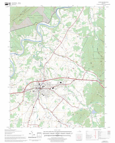 US Forest Service - Topo Luray, VA FSTopo Legacy digital map