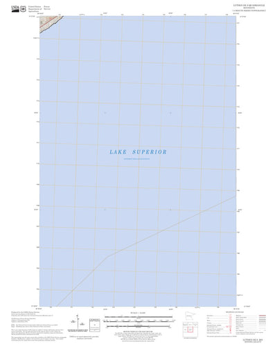 US Forest Service - Topo Lutsen OE S, MN FSTopo Legacy digital map