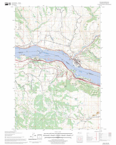 US Forest Service - Topo Lyle, WA - OR FSTopo Legacy digital map