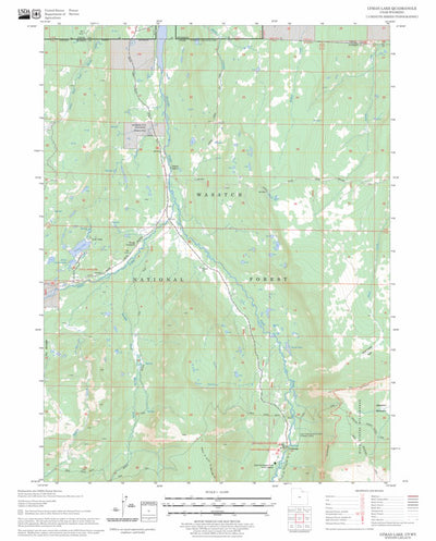 US Forest Service - Topo Lyman Lake, UT - WY FSTopo Legacy digital map