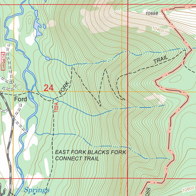 US Forest Service - Topo Lyman Lake, UT - WY FSTopo Legacy digital map