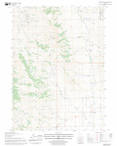 US Forest Service - Topo Lyman Pass, ID FSTopo Legacy digital map