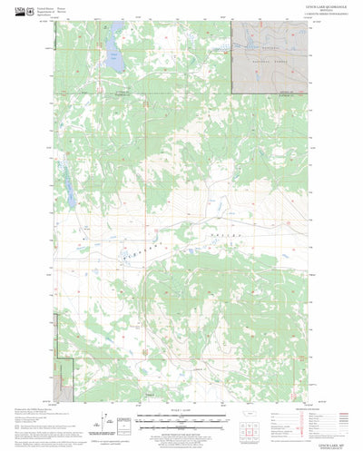 US Forest Service - Topo Lynch Lake, MT FSTopo Legacy digital map