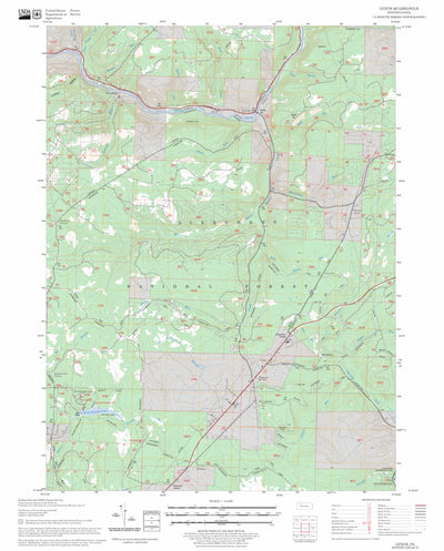 US Forest Service - Topo Lynch, PA FSTopo Legacy digital map