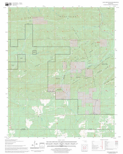 US Forest Service - Topo Lynn Mountain, OK FSTopo Legacy digital map