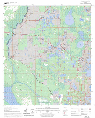 US Forest Service - Topo Lynne, FL FSTopo Legacy digital map