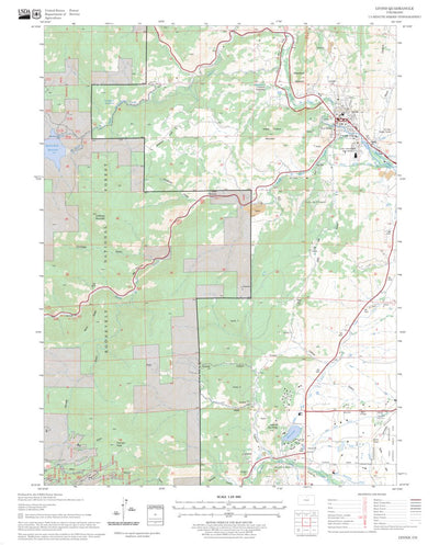 US Forest Service - Topo Lyons, CO digital map