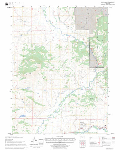 US Forest Service - Topo Mad Creek, CO FSTopo Legacy digital map
