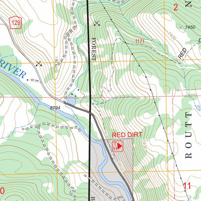 US Forest Service - Topo Mad Creek, CO FSTopo Legacy digital map
