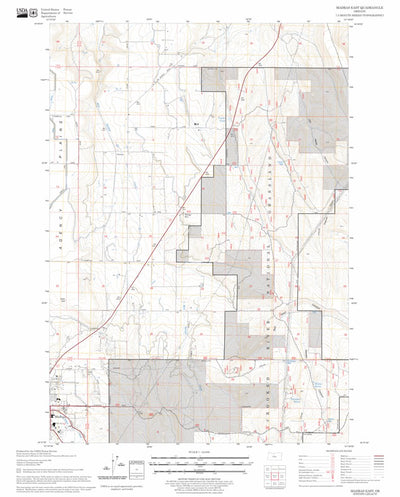 US Forest Service - Topo Madras East, OR FSTopo Legacy digital map