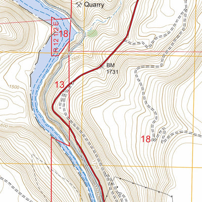 US Forest Service - Topo Madras West, OR FSTopo Legacy digital map