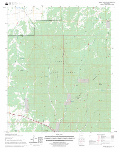 US Forest Service - Topo Madre Mountain, NM FSTopo Legacy digital map