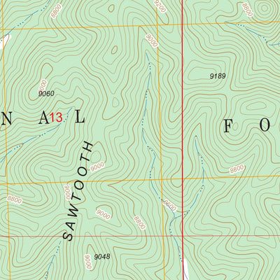 US Forest Service - Topo Madre Mountain, NM FSTopo Legacy digital map
