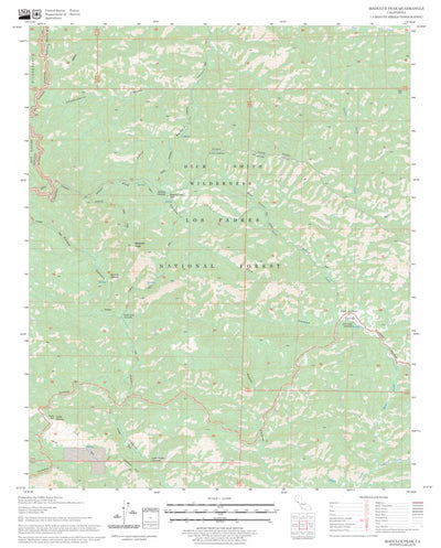 US Forest Service - Topo Madulce Peak, CA FSTopo Legacy digital map