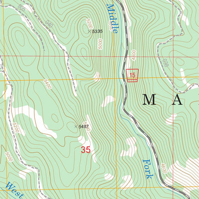 US Forest Service - Topo Magpie Table, OR FSTopo Legacy digital map